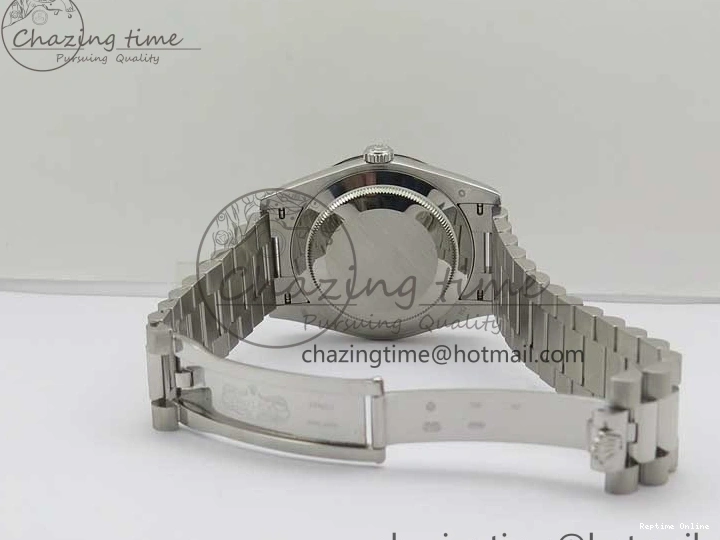 0501 WaterResistant Day Date 40 SS Bp Maker 1:1 Best Edition Tiffany Blue Roman Dial on SS Bracelet A 2549